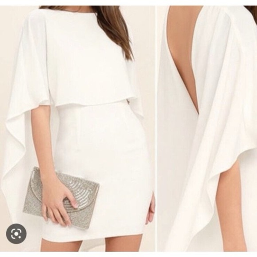 Lulus Best Is Yet To Come Cape Dress (M)